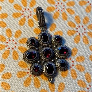 BOGO!! Vintage 925 India Ruby Pendant